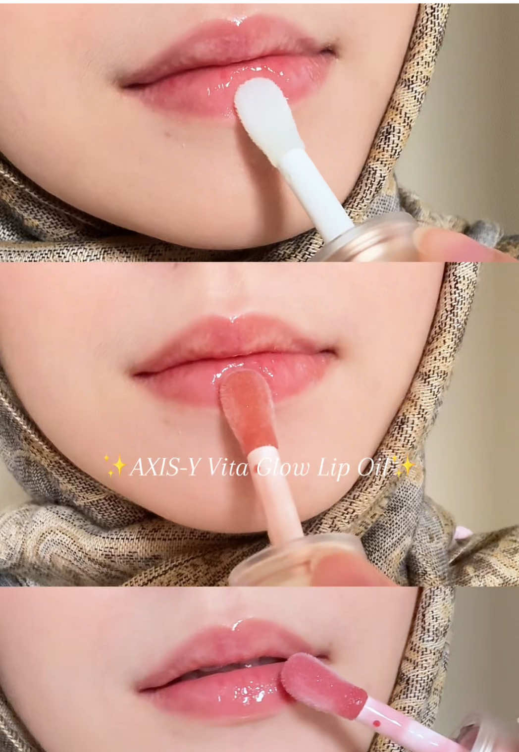 Glassy lips without stickiness✨ Giving hydration and shine for your lips💋  #AXISY #AXISYlipoils #inthemoodforglow #lipcare #exfoliation #lipswatched #lipcareroutine #brushinglips #lipbrushing #liphack #foryou @AXIS-Y 
