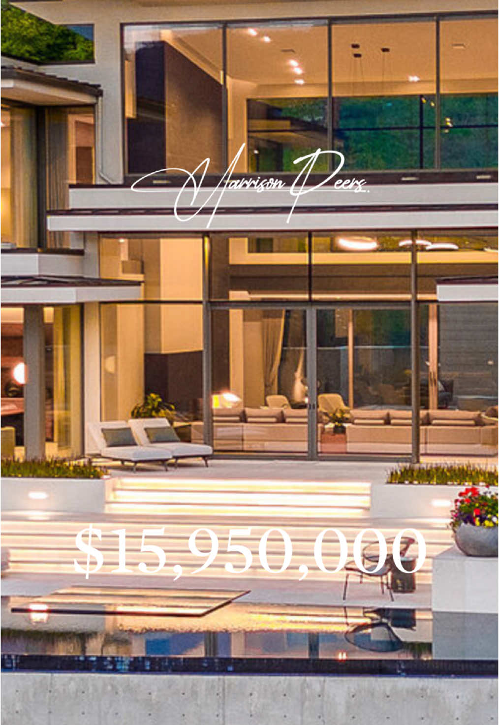 Would you live here? 😍 For info, call Harrison Peers with Sotheby’s International Realty Canada. Listed by the Benedet and Ross Real Estate Team, Natalie & Scott, with Sotheby’s International Realty Canada - Nestled in exclusive Sheerwater, Mont des Cieux - the prestigious 2023 Home of the Year awarded by the Okanagan Housing Awards of Excellence, offers the ultimate lakefront living experience. This luxurious 10,000 square foot custom residence is strategically designed to provide unparalleled privacy and breathtaking views of Okanagan Lake. Constructed primarily of steel, concrete, and glass, this home radiates a sophisticated warmth. The glass-enclosed elevator seamlessly connects the various levels. The expansive great room, featuring soaring ceilings and walls of windows, fills the space with natural light, creating a serene ambiance. Step outside to the infinity pool overlooking Okanagan Lake or find tranquility in the back hillside seating area beside a tiled pond and waterfall, both designed for your relaxation and enjoyment. With cutting-edge mechanical systems, solar panels, and a fully-automated Crestron system, this visionary masterpiece stands out in the Okanagan region. Imported triple-pane windows from Austria, glass panels from Germany, millwork from Italy, furniture from Australia, and gym equipment from Poland all ensure this home is of the highest international standard. Boasting three primary suites, a state-of-the-art theater, and a wine cellar capable of storing over 300 bottles, Mont des Cieux offers a lifestyle of unparalleled luxury and sophistication. Embrace the Okanagan lifestyle with the benefit of lakefront access and your boat slip at the private wharf.