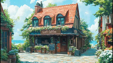 Lazy morning #lofi #coffeeshop #fyp #lofichill #lofiasmr 