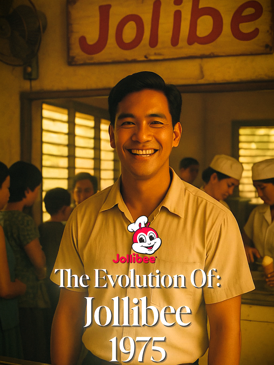 The Evolution of Fast Food Jollibee 🍔🍟 #History #evolution #ai #fastfood #business #burger #fries #jollibee 
