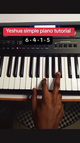 yeshua simple piano tutorial on B flat  #piano #yeahua #sunmisolaagbegbi #learnwithmiracle #foryoupage 