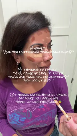 “just woke up face” make up is a necessity 💅 #couplescomedy  #wokeuplikethis  #genxtiktok 