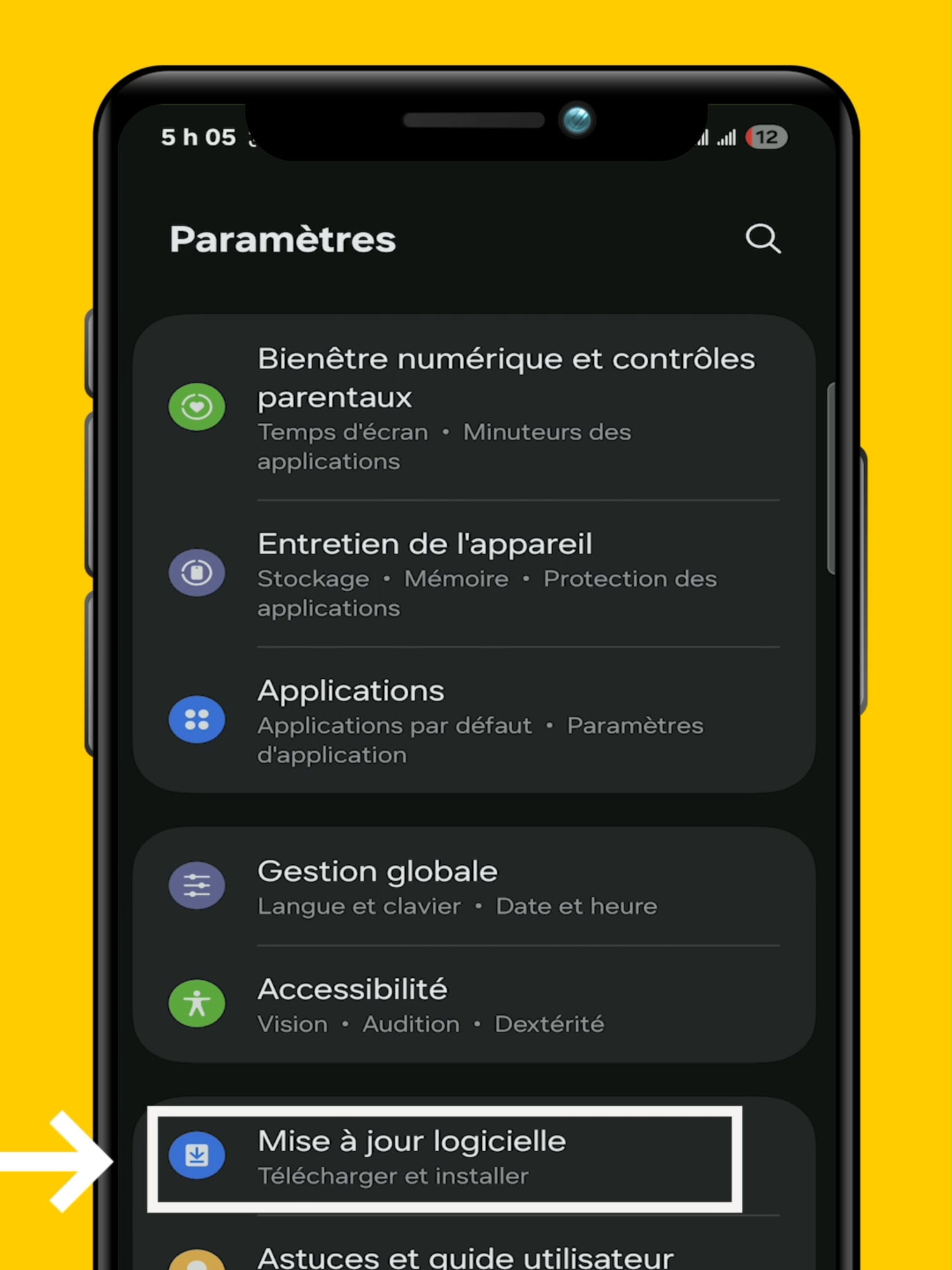 ASTUCE N°2_Désactiver les mises à jour système via données mobiles #alorsonfaitquoiaujourdhui #visibilitesurtiktok #charismatique