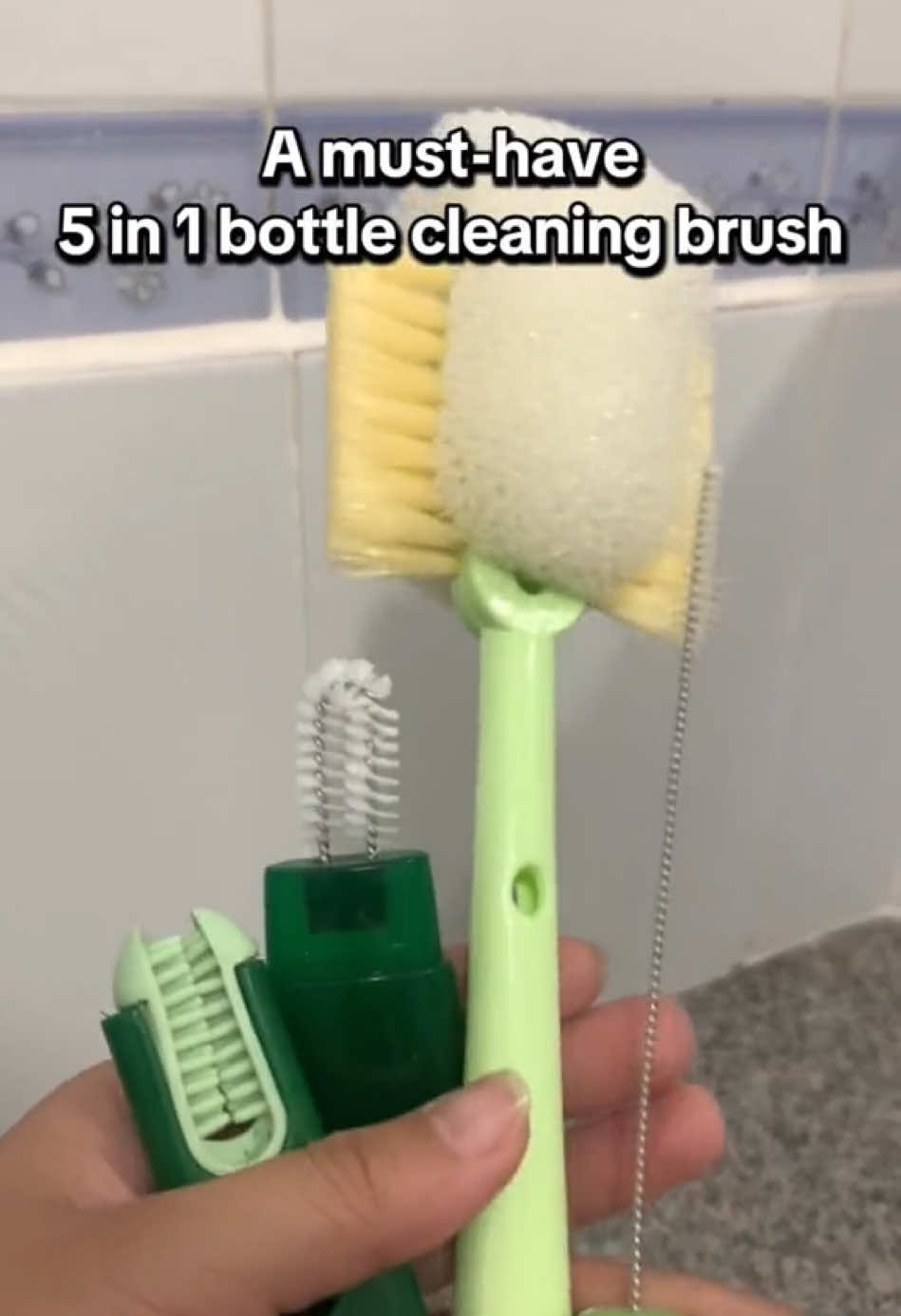 Part 2 | A must-have 5 in 1 bottle cleaning brush ‼️ #cleaninghacks #bottlebrush ##shopnow ##trending ##viralproducts ##musthave #bestproducts #creatorsearchinsights 