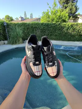 Just made these custom Burberry Air Force 1s #customaf1 