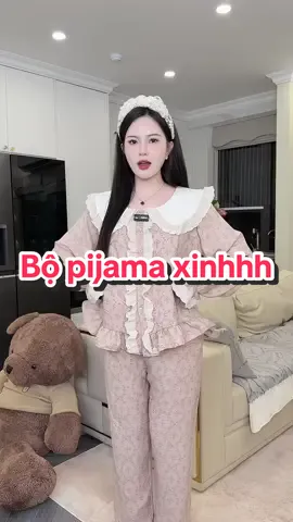 Bộ đồ Ngủ Cổ sen phối ren  hoạ tiết hoa nhí #review #thoitrangnu #champhan #champhanriview #dobo #pijama #bomacnha #bongudethuong 