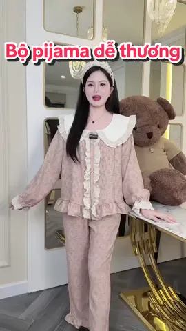 Bộ đồ Ngủ Cổ sen phối ren  hoạ tiết hoa nhí #review #thoitrangnu #champhan #champhanriview #dobo #pijama #bomacnha #bongudethuong 