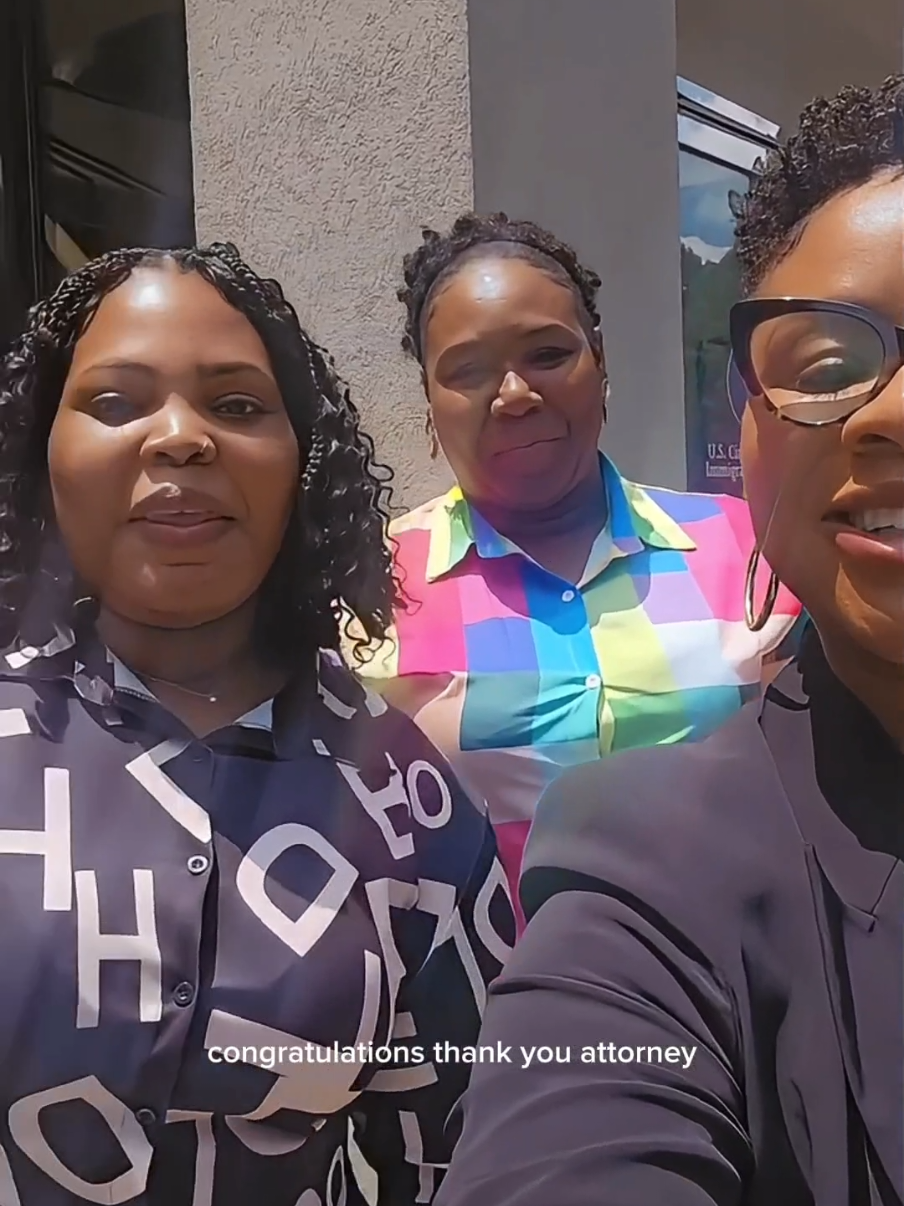 Smiles all around today as our amazing client completed her process and can now take the next step on their immigration story.  We are so happy! 💙💙 #LegallyTrem #TheHemansLawGroup #immigrationlaw #immigration #immigrationattorney #citizenship 