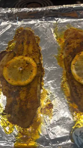 This is what went down after I marinated my fish for 2hrs. #lyssajayyyy