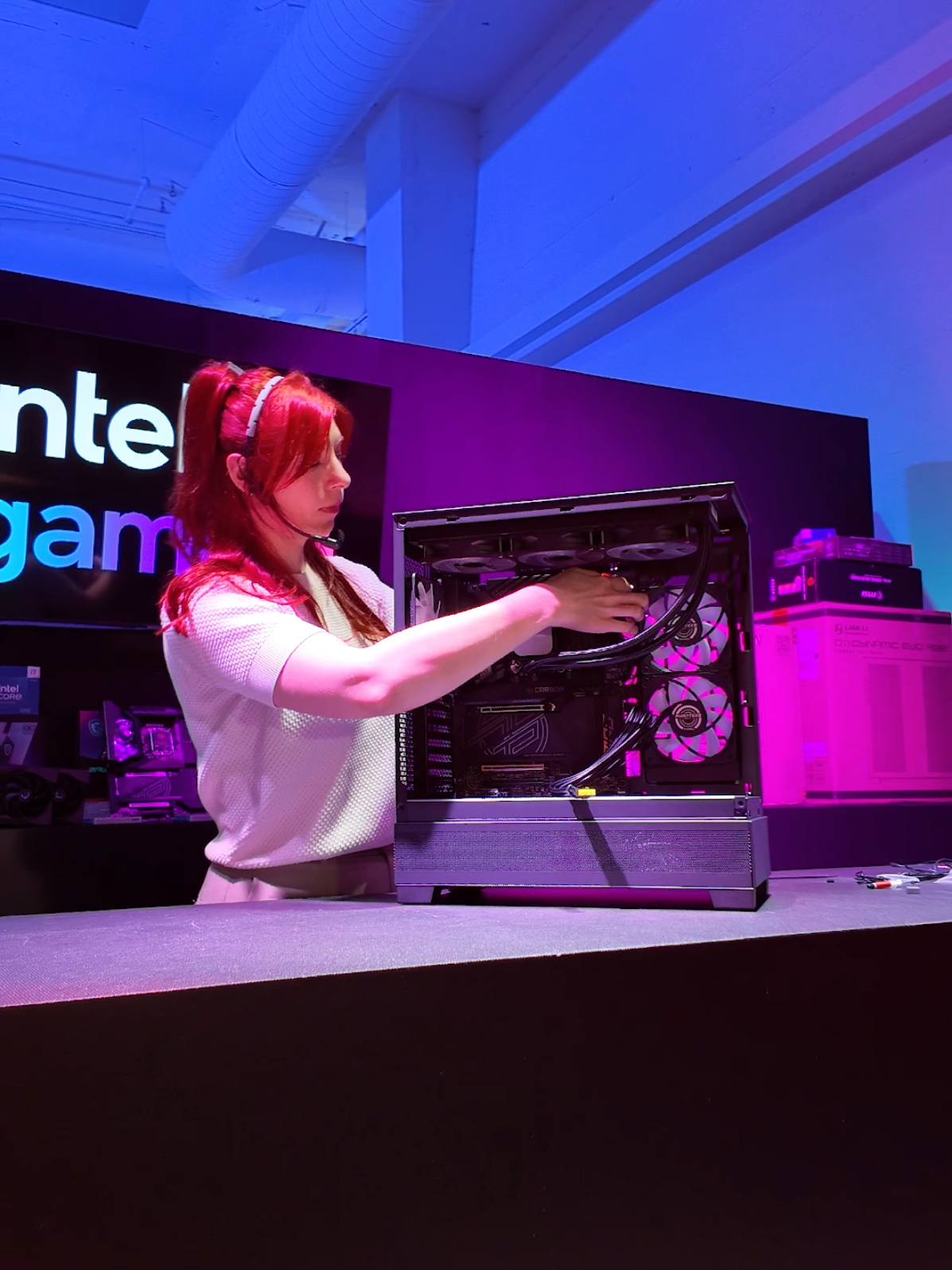 IGN Live 2025 was a blast 🔥 @Intel Gaming had 40 gaming PCs set up for freeplay, all running Rainbow Six Siege X, and they were packed the whole time! We spent the weekend building PCs right at the booth from gaming setups with Intel Arc to creator rigs with the new Core Ultra 9. People were hanging out, asking questions, and even building their first PCs with us! Overall, it was a blast, and we can't wait till next year!  . . . . . #pcbuild #pcsetup #pcmr #pcgaming #intel #intelcoreultra #ignlive 