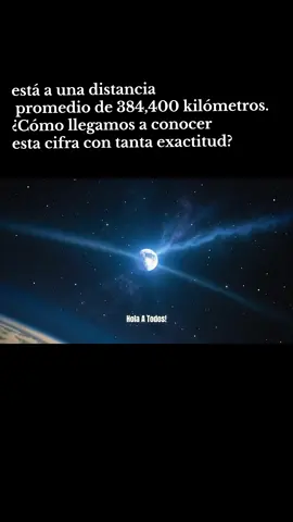 está a una distancia promedio de 384,400 kilómetros. ¿Cómo llegamos a conocer esta cifra con tanta exactitud? #nasa #ciencia #planeta 