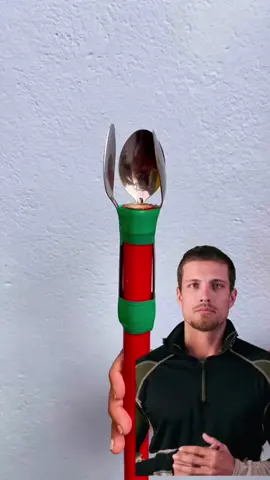 Spoons turned into a light bulb changer Avoid ladders using this clever home trick #DIYTool #LightBulbHack #USA 