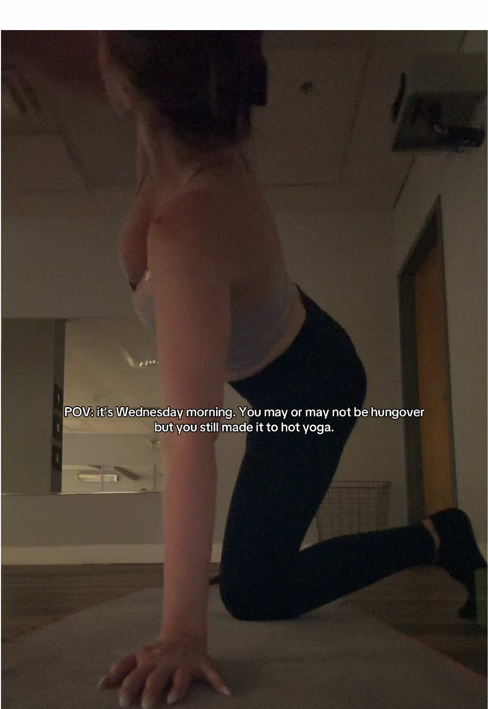 doing it for the plot #yoga #hotyoga #POV #SelfCare 