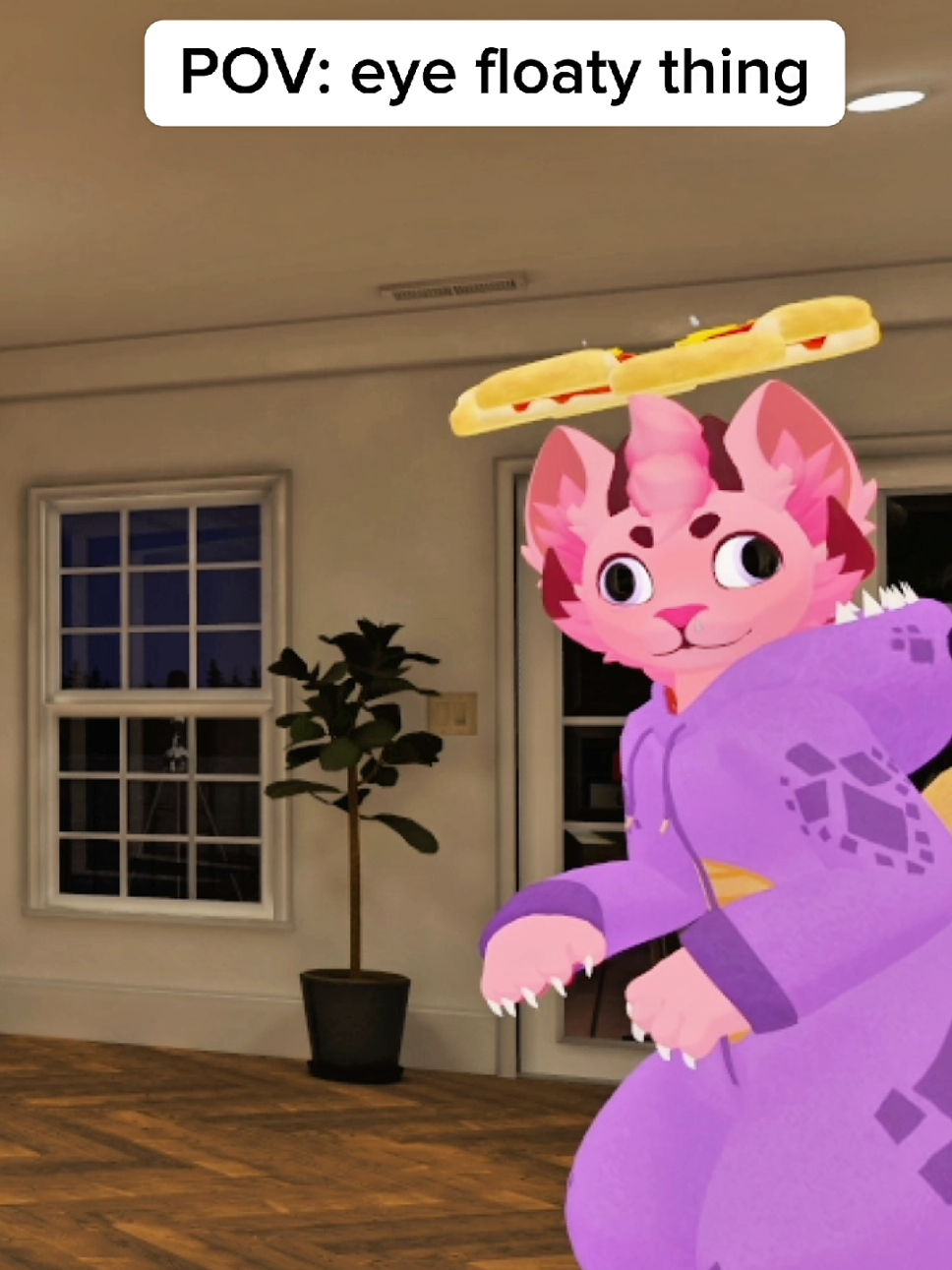 original idea from @ itsaljokes w/ @ShenWusky  #facetracking #questpro #eyefloater #vr #vrchat #vrgame #vulper #vrchatavatar #furry #furrytiktok 