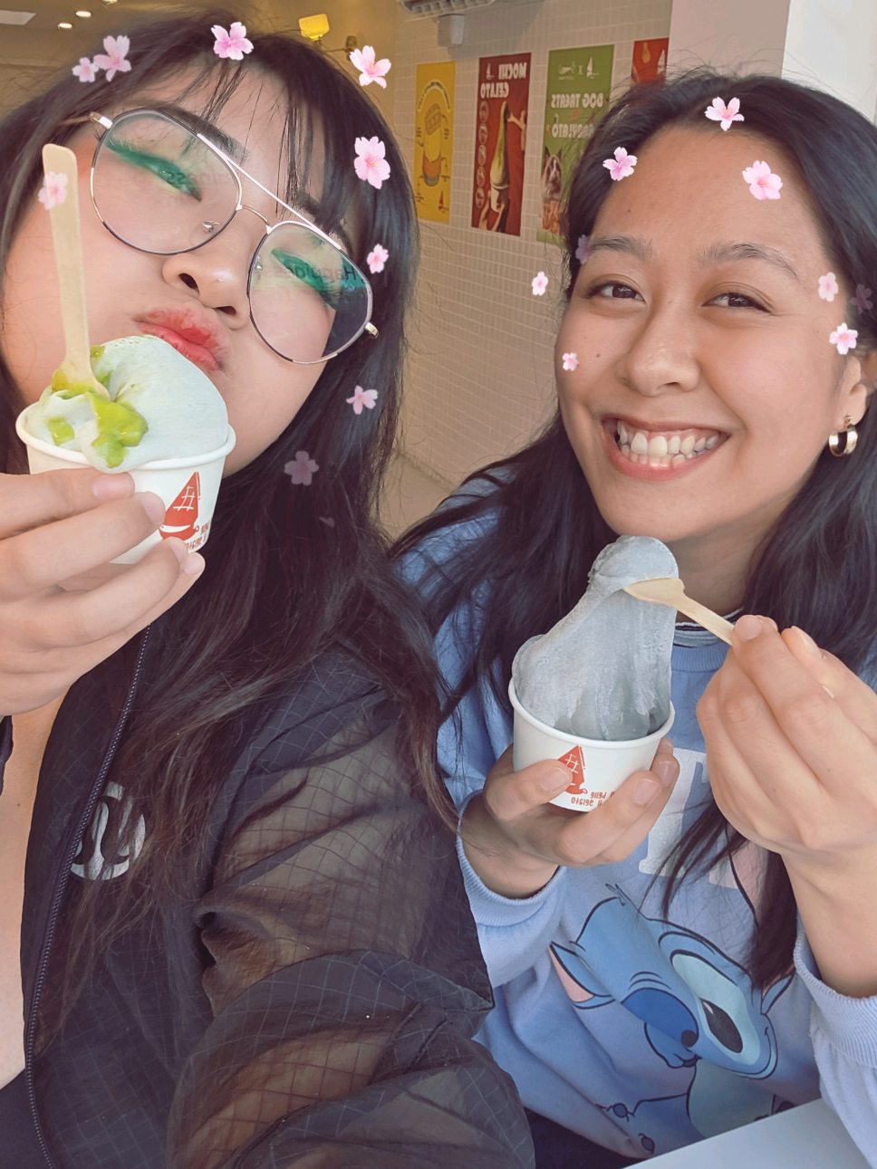 The things I will do when food is involved and while my anxiety was crazy high that day. 🫠 The matcha mochi Gelato was worth it. ✨️❤️ Thanks @Cindy Santiago for the push ❤️ @LE SSERAFIM  #kpopinpublic #hotlesserafim #vancouver #kpop 