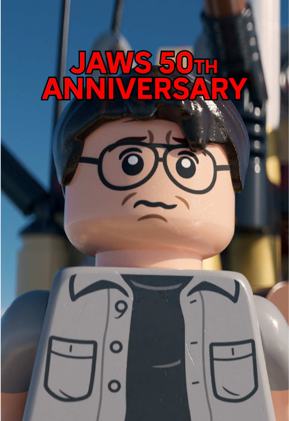 Half a century later and we're still afraid of the water... #50YearsOfJaws #Jaws #LEGO #Jaws50thAnniversary #Universal 