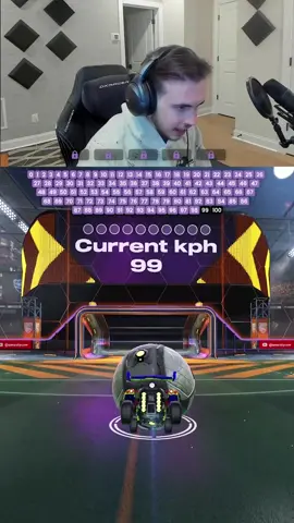 day 25 of racing @uuest  (west) to see who can hit every kph in a row #rocketleague 