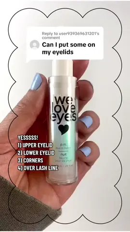 For dry flakey red eyelid skin👍🏼 PM Eyelid Butter by We Love Eyes