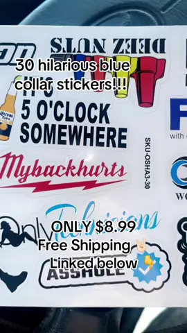 30 HILARIOUS BLUE COLLAR STICKERS ONLY $8.99 with FREE SHIPPING !! #fy #fyp #foryoupage #tiktok #tiktokshop #viral_video #fyp🖤 #fypage #fypシ #fypシ゚viral #viral_video_tiktok #country #redneck #bluecollar #viral_video_tiktok @FAFO INC. Apparel #fafo 