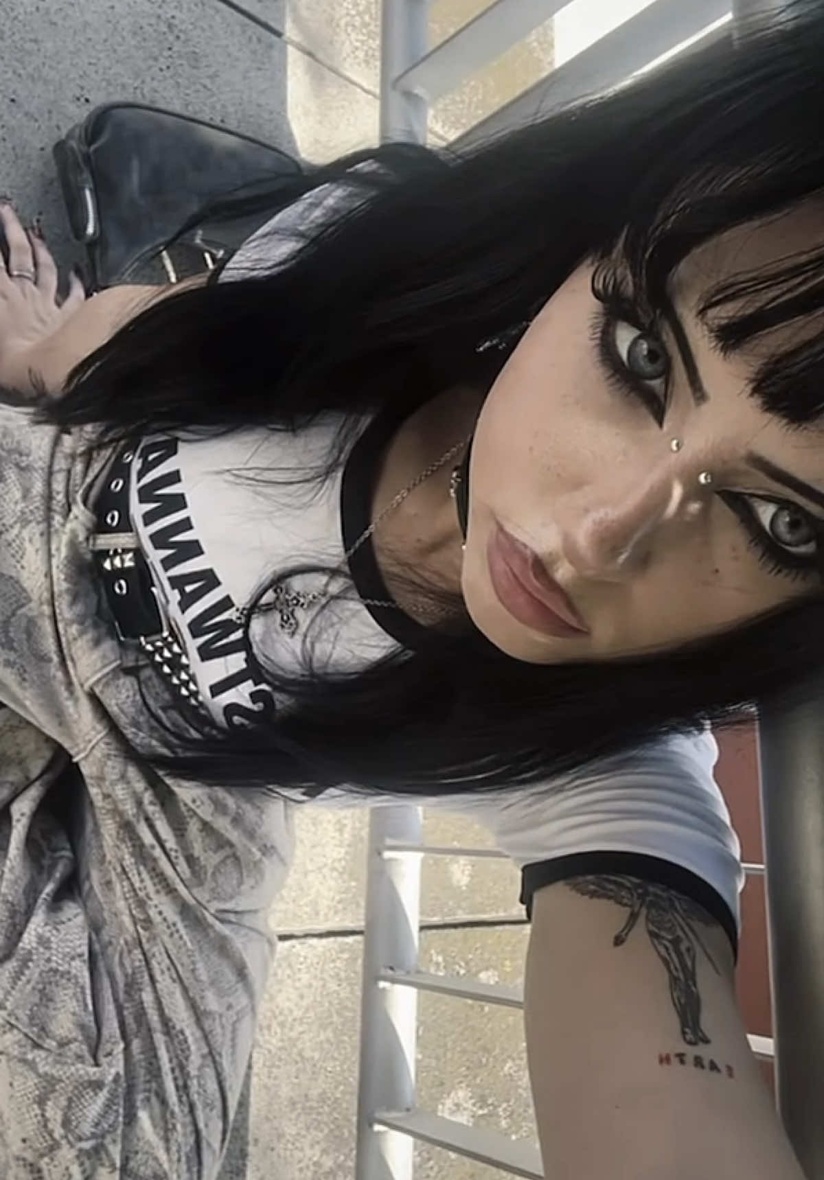 i just wanna be ur little monster high doll #czech #wlw #bi #alttiktok #altgirl #vampire #foryou #fyp #altmakeup #altmakeuptutorial #eyemakeuptutorial #ttdeyecontacts #lipcombo #beauty  #grunge #gothgirl #beautiful #eyebrowpiercing #viral #GlowUp #y2k #looksmaxing 