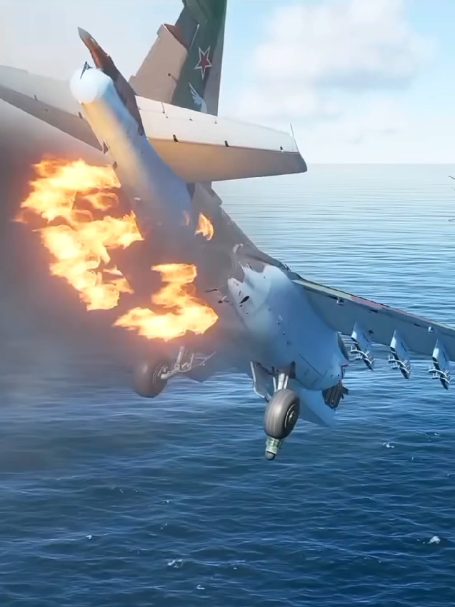 Aircraft Carrier Suddenly Attack During Landing On Su-25 In Dcs world #dcs #dcsworld #flightsimulator #army #military #aviation 