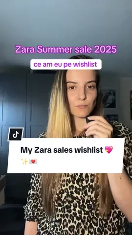 Zara summer sales are here - ce aveți pe wishlist? 👀💖 #zara #creatorsearchinsights #zaraoutfits #zarasales #zarahaul #summeroutfits #zarafinds 