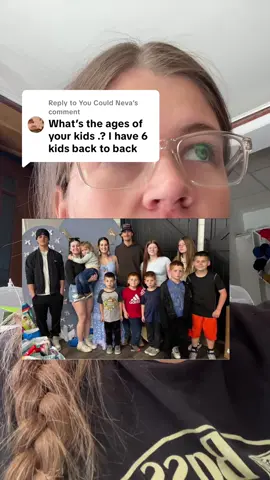 Replying to @You Could Neva how old are your kiddos? 💕 #bigfamily @crizman shaye @Jordan May @Caleb May @Cadence @eve🤍 