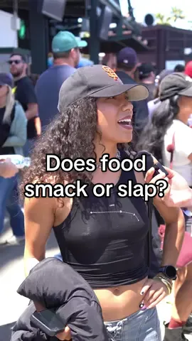 Does food be smackin or slappin? W/ @The Snack Sensei  #smackin #goodfood #sfgiants #bayarea 