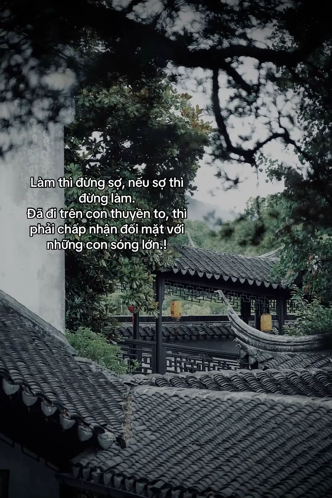 去做吧，别害怕，如果你害怕，就别做。 如果你在一艘大船上，你就必须接受面对大浪的挑战。#tanh08_ #tamtrang #story #sttdoi 