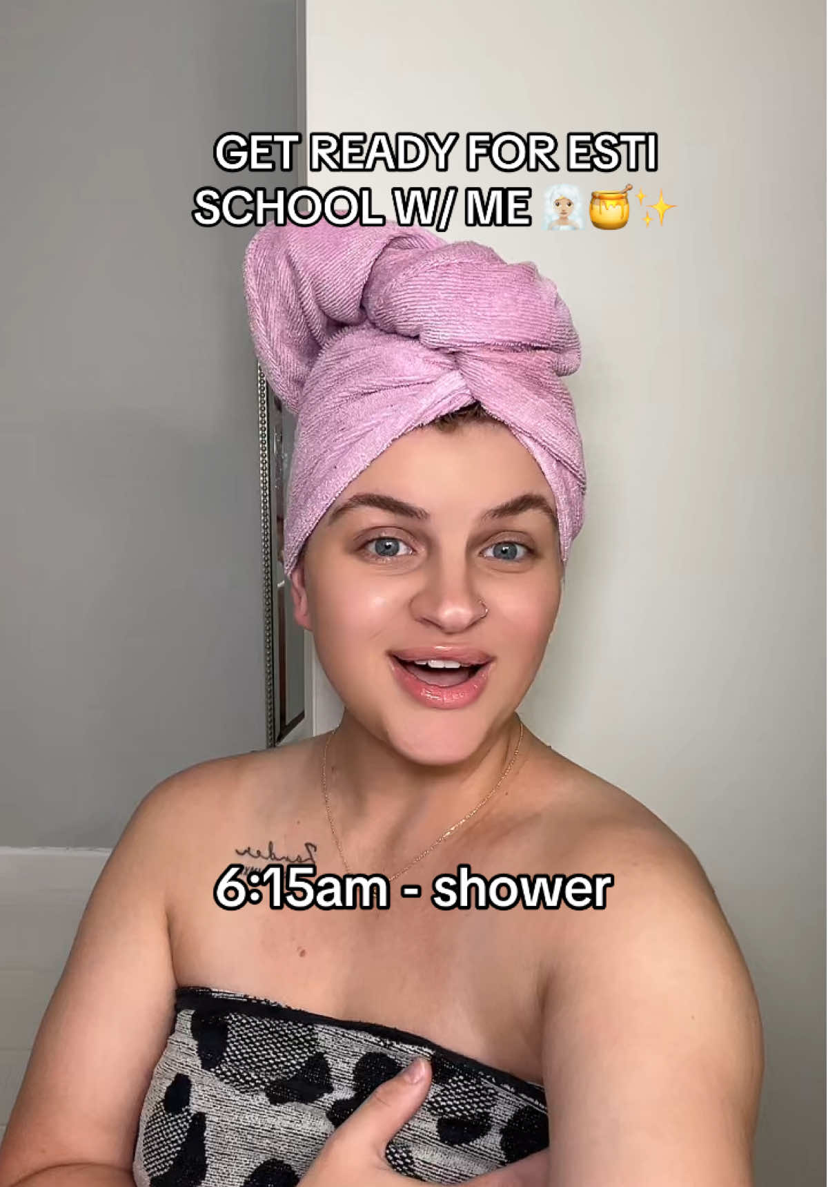 GET READY FOR ESTI SCHOOL 🧖🏼‍♀️🍯✨ #fyp #estheticianstudent #esthetician #estistudent #skincare #grwm #grwmroutine #grwmforschool #mama #careerchange #catherinehinds 