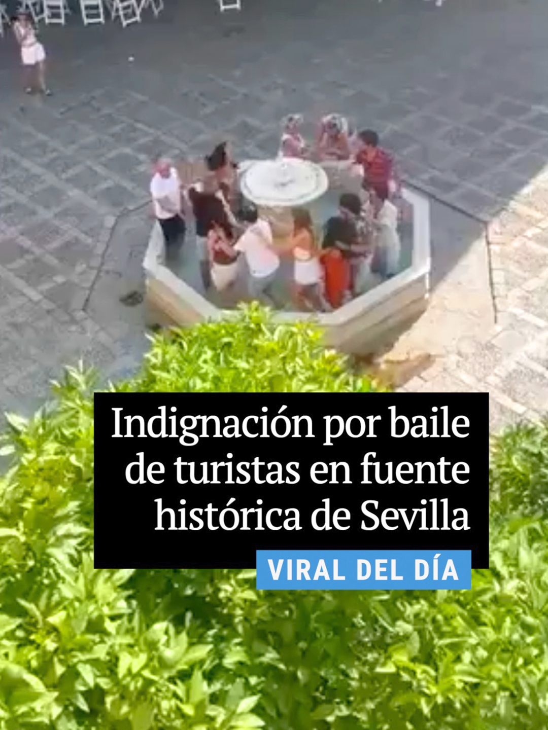 💃🏽 🇪🇸 Indignación en #Sevilla: turistas bailan en una fuente histórica y uno de ellos habría orinado en una pared del #Alcázar. El momento fue captado en video por un testigo, que denunció la falta de respeto al patrimonio andaluz.