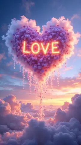 ✨ Когда небо говорит за тебя... 💕 Смотри, как из облаков и лепестков появляется слово LOVE 🌸☁️ #романтика #небо #эффекты #Love #атмосфера #волшебство #aiart #вдохновение #тренд #magicmoment #foruyou 