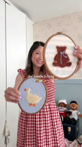 DIY needle felting is so fun and easy! Supplies are on my azm! #diyproject #crafts #nurseryroom #needlefetling #tutorial #nurseryroomdecor 