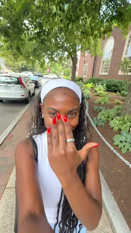 Girls these nails have me feeling like a BADDIEEEEE!!! I fear I needed to put the neutrals down for a bit 🫣 #nailvlog #naildayvlog #rednails #summernailinspo 