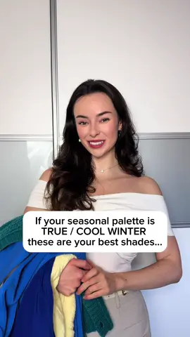 Most Flattering Color for True/Cool Winters ❄️ #truewinterpalette #truewinterguide #truewinterseason #coolwinterpalette #coolwinterseason #seasonalcoloranalysis 