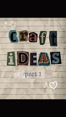 Craft ideas part 1🤞#DIY #PROJECT #PART ONE 