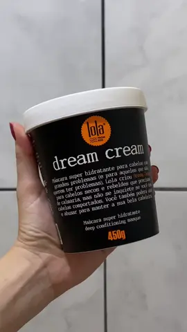 Testando a máscara Dream Cream da Lola✨@Lola From Rio  Já usaram amigas?💗 #cabelo #testandoprodutos #rotinacapilar #hidratação #nutrição #cronogramacapilar #meninas #beleza 