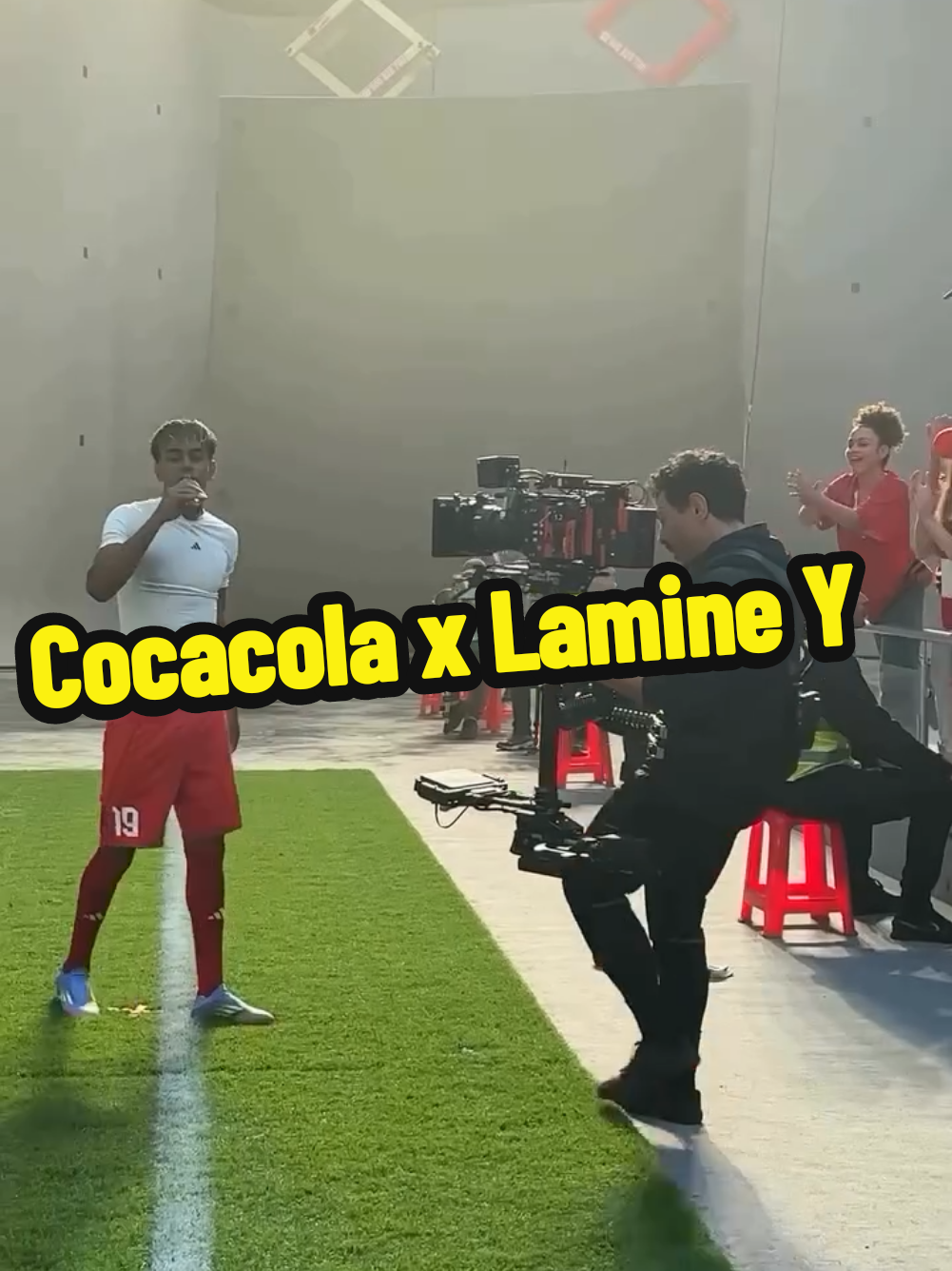 yamal x cocacola ad bts #advertising  #lamineyamal #cocacola #behindthescenes #foryoupage❤️❤️ 
