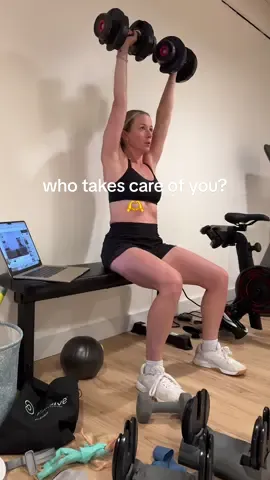 This is your daily reminder that taking care of yourself is not selfish. You deserve it 🫶 30 min full body today ✔️ #creatorsearchinsights #momfitness #fitnessmotivation #fitmom #momswhoworkout #healthylifestyle