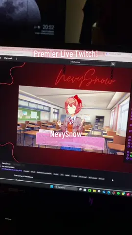MON PREMIER LIVE TWITCH #fyp #twitch #live #stream #ddlc 