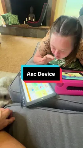 AAC device #downsyndrome #autism #caregiversoftiktok #aac #aacdevice #fyp 