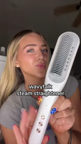 me in high school vs. me now 😳😅 #wavytalk #wavytalkhair #steamstraightener #straightener 