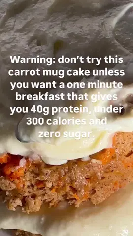 Carrot Weight Loss Mug Cake 🥕🎂✨ 40g of protein, no sugar, and fewer than 300 calories. This hormone-balancing, GLP-1-boosting breakfast is ready in just 2 minutes! Carrot Mug Cake 🥕🎂 1 scoop Protein Milkshake Cupcake Batter Grass Fed Whey (link in bio) 2 tbsp Greek Yogurt 2 tbsp pancake mix (any brand) 1 tbsp applesauce 3 tbsp grated carrots 1/2 tsp cinnamon/nutmeg/allspice 1 tsp chopped nuts (optional) Protein frosting 1/2 scoop Protein Milkshake (link in bio) 1/4 cup milk 1. Blend mug cake ingredients & microwave for 40 seconds. Cut in half layer with frosting & enjoy! If you love high-protein, easy-to-make meals, you’ll love my FREE 30-day meal plan + recipe guide—packed with delicious, hormone-balancing meals that support weight loss for women 40+. All recipes are high-protein, 0 sugar, and ready in minutes—designed to keep you full longer and help you reach your goals! ✨ Comment PLAN and we’ll send it to you for free! All our recipes are designed to be high-protein, 0 sugar, and ready in minutes, helping you stay full longer and reach your goals. 🎂 Comment “MUG” and if you want more weight loss mug cake recipes. Enjoy cake for breakfast with zero sugar and zero guilt! Make sure you are following @proteinmilkshake so can have a new GLP-1-boosting breakfast recipe every day. This delicious recipe is part of the 200+ Viral No Prep High Protein Zero Sugar Low Cal/Carb Recipes in our NEW GLP-1 Cookbook! ✨Link in bio✨ Enjoy!😍👇 Proteinmilkshake.com #gethealthy #insulinresistance #guthealth #hormonalbalance #menopausalweightloss #balanceyourhormones #eatwell #healthyliving #weightlossover40 #healthyweightloss #healthyliving #weightlossjourney #weightlosstransformation #highproteinrecipes #lowcalorie #mealreplacement #breakfast #highprotein #mealprep #easyrecipes #mealplanideas #healthyrecipes