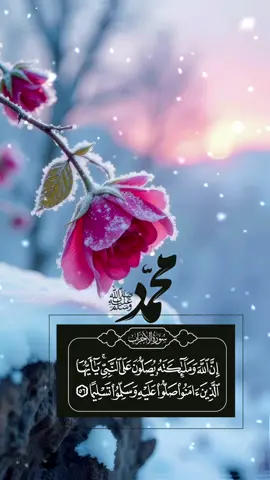 إن الله وملائكته يصلون على النبي 