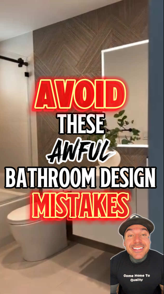 If your bathroom design feels off and you can’t figure out why — this is for you. Bathroom design isn’t just about picking pretty tiles and trendy vanities. It’s about making thoughtful decisions that actually work together in your space. What I see all the time is people choosing beautiful finishes… and still ending up with a bathroom design that doesn’t feel right. So let’s talk about 5 common mistakes that throw off bathroom design — and more importantly, how to fix them: 1️⃣ Bright white vanities paired with warm floors almost always clash. In bathroom design, tone matters. Choose warm whites, greige, or cream for softer transitions. 2️⃣ Cool gray tile + brass fixtures = visual tension. If your bathroom design is leaning warm, your tile has to support that tone. 3️⃣ Blue-toned lighting is one of the biggest mistakes in bathroom design. It kills the warmth of your materials. Always go with 2700K–3000K lighting for a balanced bathroom design. 4️⃣ Don’t choose finishes based on showroom lighting. Your bathroom design has its own lighting and undertones — always test samples at home, in your actual space. 5️⃣ Competing patterns in tile and countertops can ruin your bathroom design. In bathroom design, balance is everything. Pair one bold material with one soft one — don’t let them fight for attention. At the end of the day, bathroom design comes down to tone, flow, and cohesion. If your bathroom design feels “off,” it’s usually because one of your materials is throwing off the others. The good news? You can fix it. The best bathroom design isn’t just what looks good — it’s what feels right in your space. Save this if you’re working on a bathroom renovation, or share it with someone who’s choosing materials soon. #bathroomdesign #bathroomremodelideas #bathroomrenovation #modernbathroomdesign #interiordesignbathroom #bathroominspo #bathroomdetails #bathroomstyling #bathroomfixtures #bathroomlighting #bathroomfinishes #tileinspo #bathroomvanityideas #bathroomtrends2025 #bathroomcolorscheme #bathroomdesignideas #bathroomlayoutideas #bathroomremodeltips #bathroomplanning #bathroomcountertops 