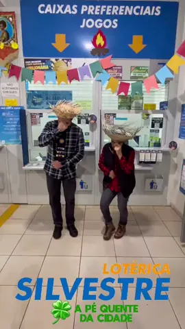 Aqui até o patrão dançou pra chamar sua atenção e você participar da #quinadesaojoao 🌽🌽🌽🌽 Vem pra #lotericasilvestre #pequente #trend #viral