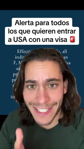 Alerta para todos los que quieren entrar a Estados Unidos con una visa 🚨