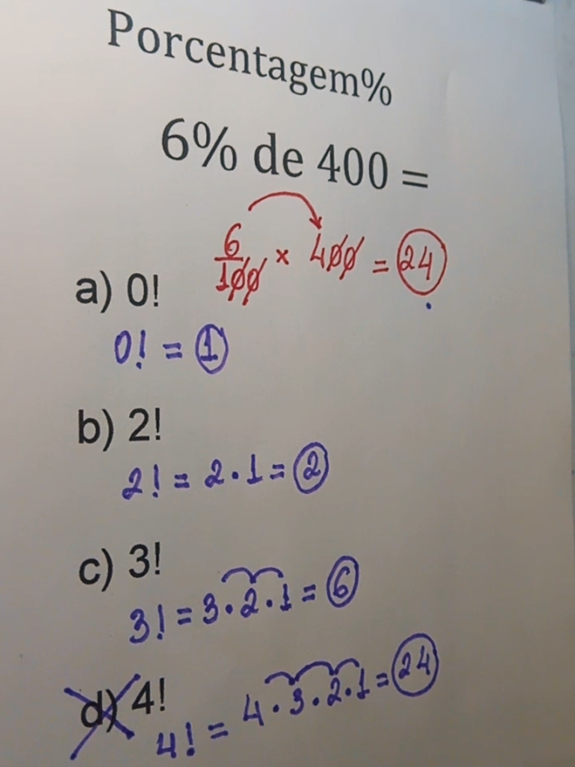 Resolva a Porcentagem #aula #matemática #escola #aprender 