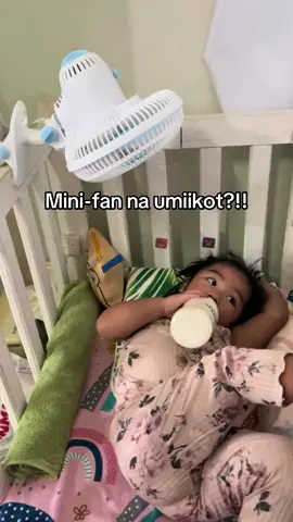 Laking tulong to kay baby! Ang ganda kasi umiikot sya! #electricfan #efansmall #smallelectricfan #shakingheadclipfan #clipfannaumiikot 