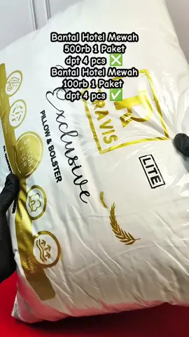 Bantal Hotel Mewah promo 100 ribu 1 paket dpt 4 pcs 😍 #bantal #bantalhotel #bantalhotelmurah 
